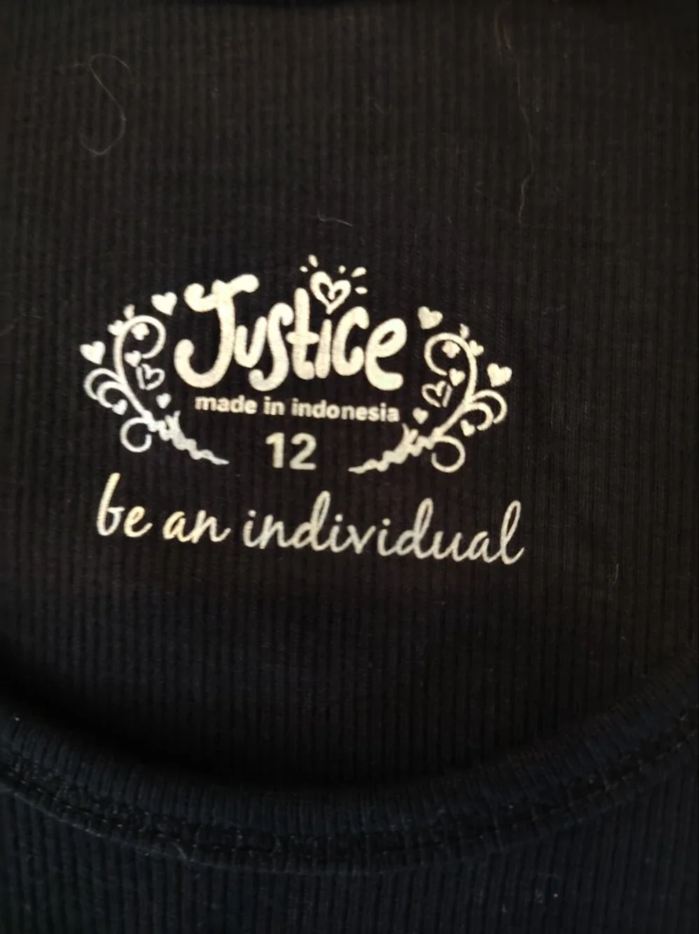 NWT Justice Casual Summer Black and Gray Ribbed Tanks Top Bundle Size 12 Girls